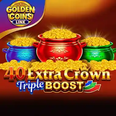 40 Extra Crown Triple Boost Golden Coins Link game tile